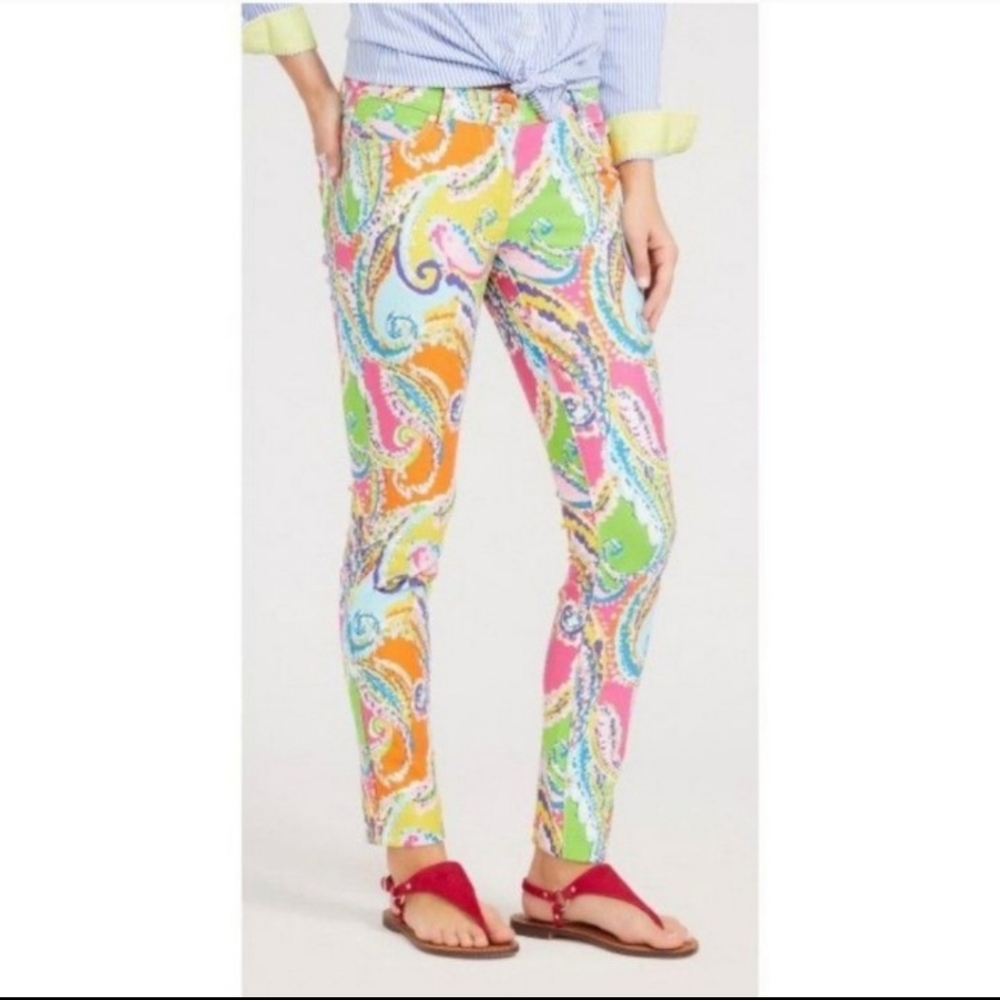 J. McLaughlin Colorful Paisley Lexi Jean Sz 8 Beachy Vacation Resort